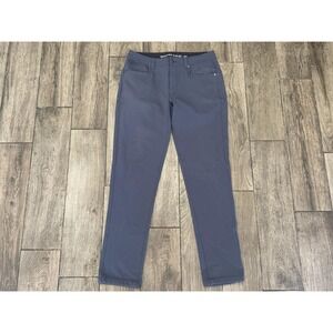 Western Rise Pants Mens 32x30 Blue Performance Stretch Travel 5 Pocket Tech
